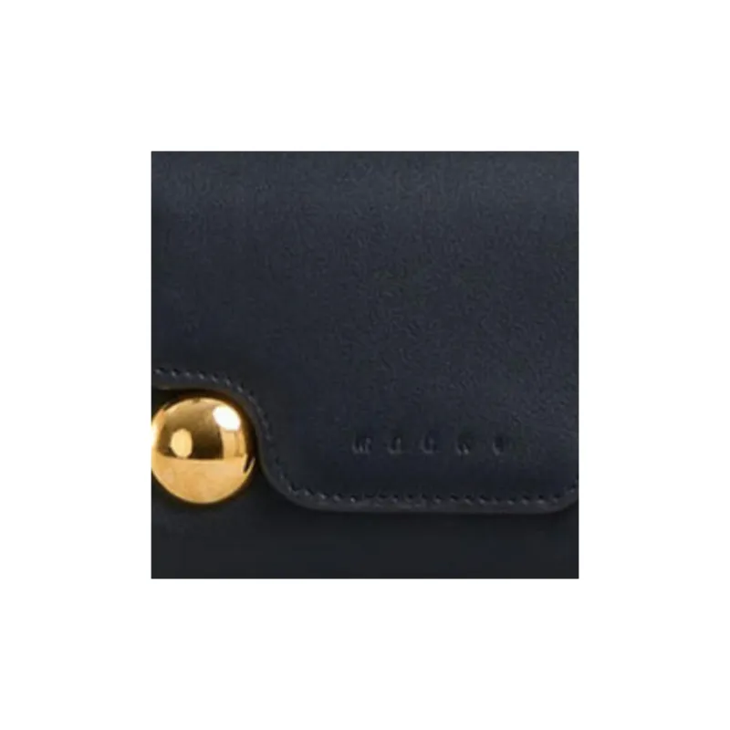 MARNI Logo Embossed Studded Wallet-5