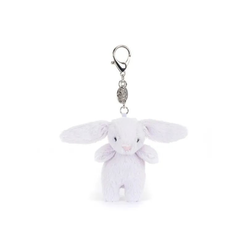 JELLYCAT Bunny Collection Bashful Windflower Bunny Dolls Plush Pendant 8cm High-0