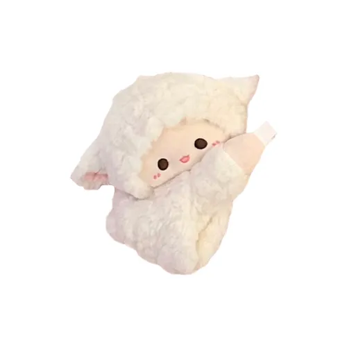 Holding bamboo Backpacks Little Lamb Plush Pouch - White