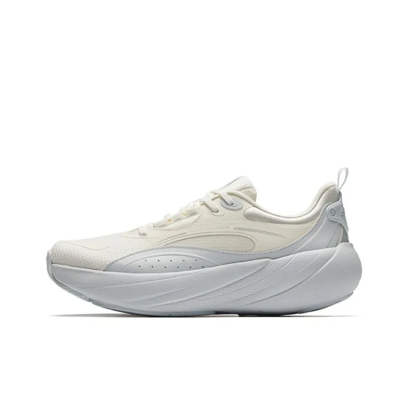 Anta Running Collection Anti Slip Wear Resistant Low Top Casual Running Shoes Women's White Blue-0