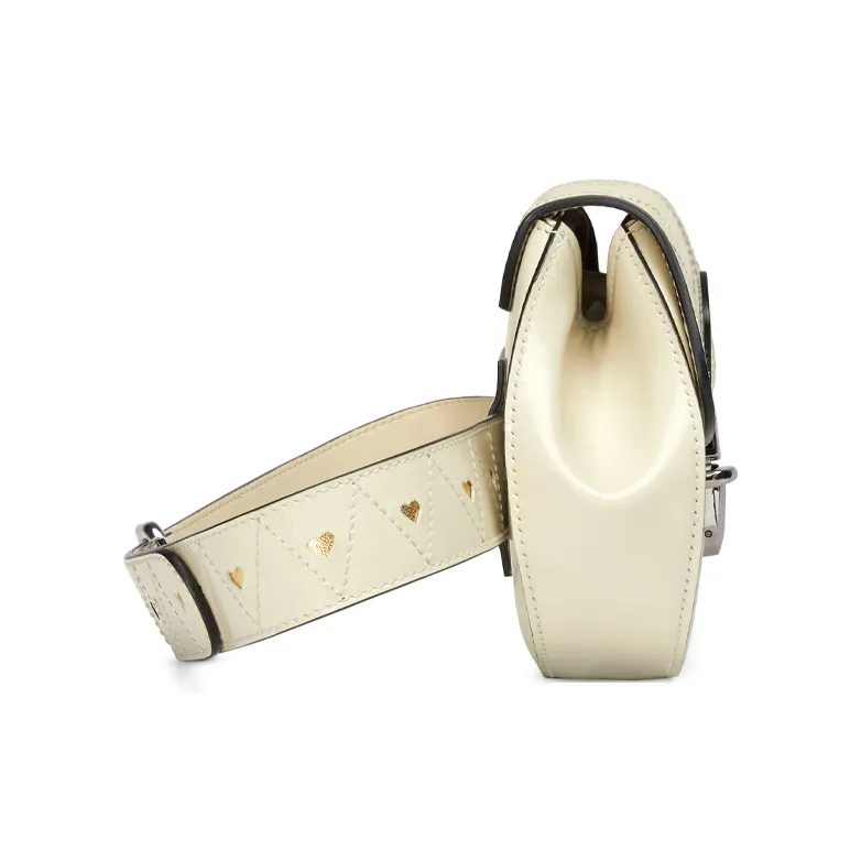 GUCCI Leather Saddle Bag Fanny Pack Sling Bag Shoulder Bag Crossbody Bag Kids' White-2
