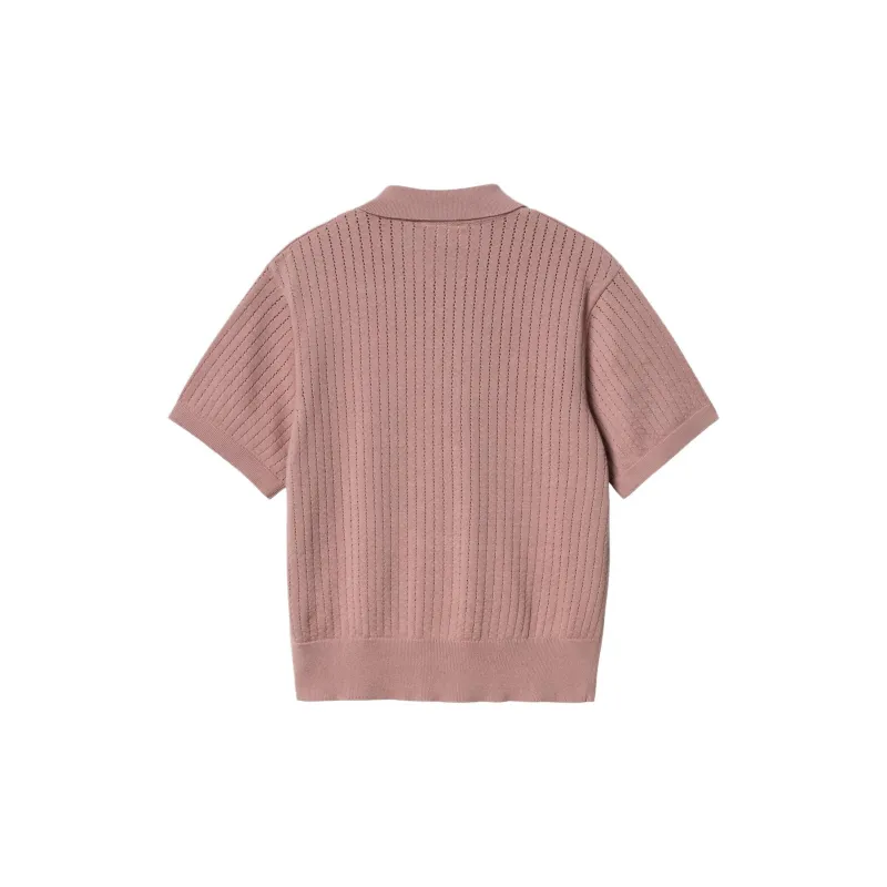 Carhartt WIP FW24 Polo Shirts Women's Dark Purple Red-1