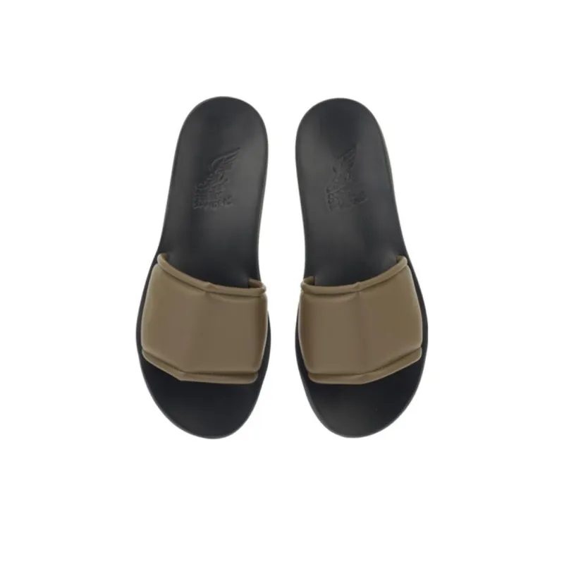 Ancient Greek Sandals Ageos Leather Slides-3