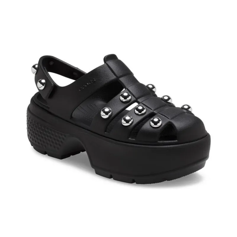 Crocs Roman Sandals 5.5cm Women's Black-2