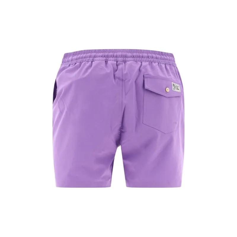 Polo Ralph Lauren Logo Embroidered Drawstring Swim Shorts-1