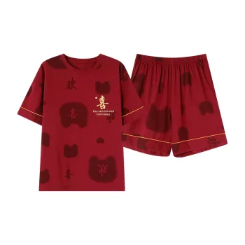 Montagut Pajama Set Women's Festive Red