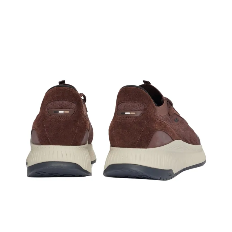 HUGO BOSS Low Top Casual Shoes Men's Dark Red-3