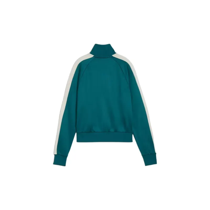 PUMA ICONIC Women's T7 Track Jacket Jackets Coats Women's Cool Green-1