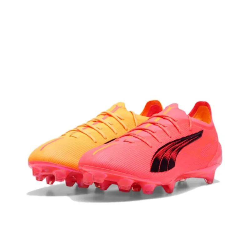 PUMA Ultra 5 Anti Slip Wear Resistant Soccer Shoes Unisex Pink-2