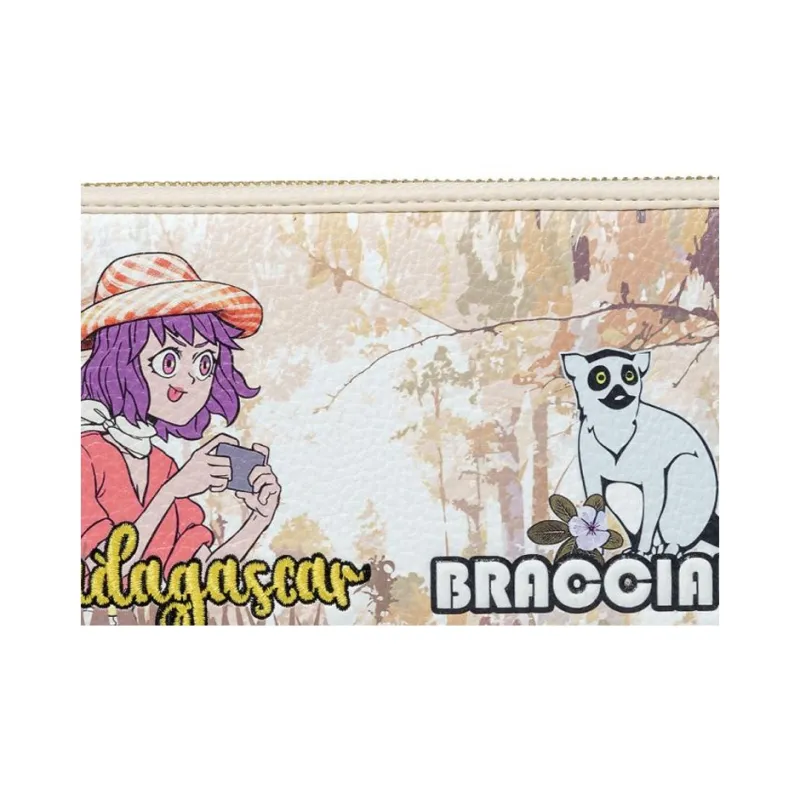 Braccialini Polystyrene Wallet Women's Beige & Multicolor-3