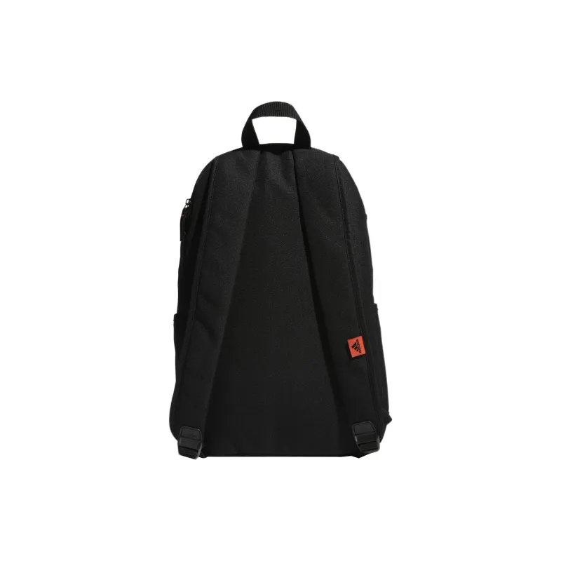 Adidas Recycled Polyester Plain Fabric Backpack Regular Unisex Black-3