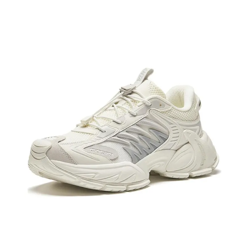 Anta Star Moon 2 Anti-Slip Wear-Resistant Low-Top Casual Shoes Men's White Gray-1