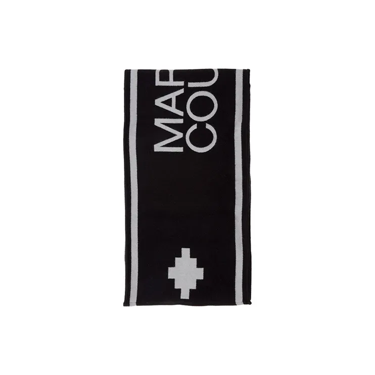 Marcelo Burlon Knit Scarves Unisex Black White-2