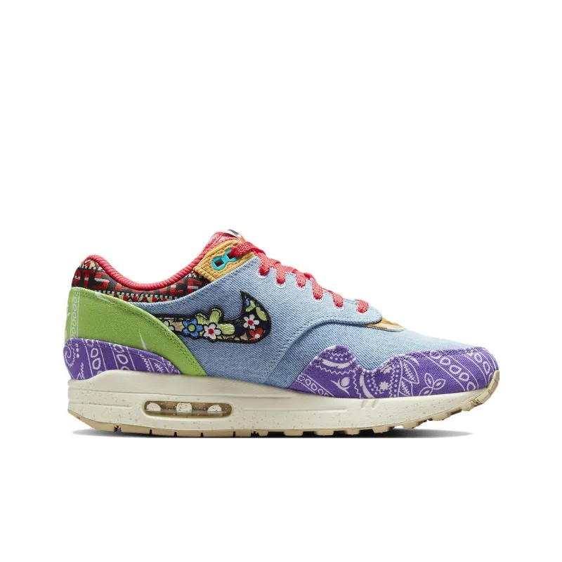 Concepts X Nike Air Max 1 Running Shoes Unisex Low-Top Purple/Blue/Red/Green-2