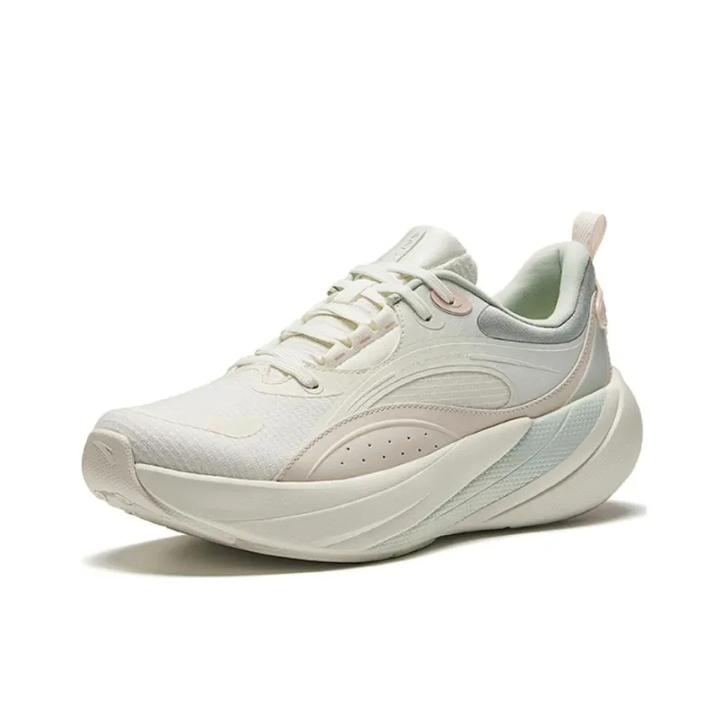 Anta Soft And Elastic 3 Anti-Slip Wear-Resistant Low-Top Casual Running Shoes Women's Greige-1