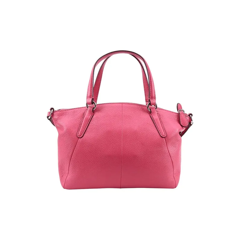 COACH Kelsey Leather Dumpling Bag Handbag Shoulder Bag Crossbody Bag Small Size Women's Cherry Red-1