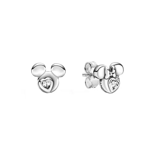 Pandora Stud Earrings Women's Silver