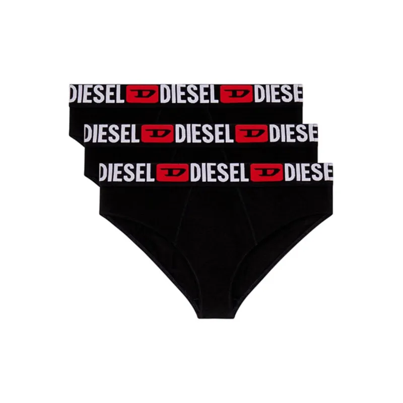 DIESEL Logo waistband Briefs Pack Of Three-0