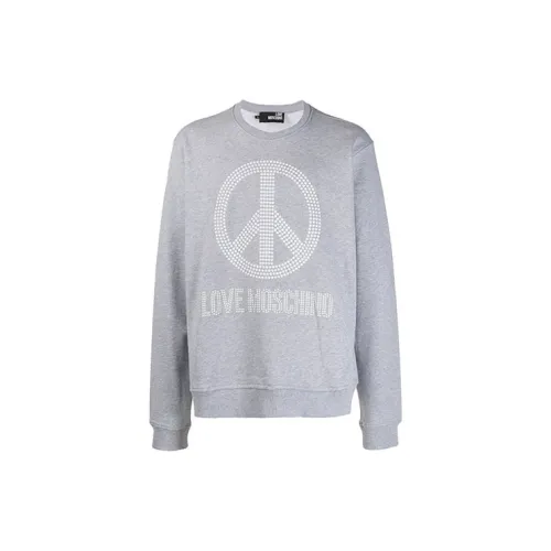 LOVE MOSCHINO Sweatshirts Men Gray