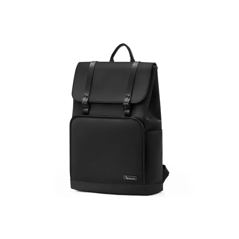 OIWAS Fabric Backpack Travel Backpack Business Laptop Bag Regular Unisex Black/Rock Stone Green-2