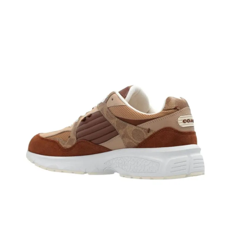 COACH Low Top Casual Shoes Men's Brown-3