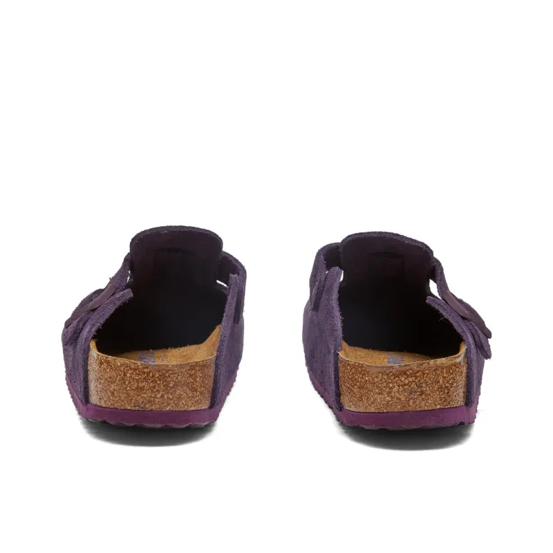 Birkenstock Boston Soft Footbed Suede Wine-3
