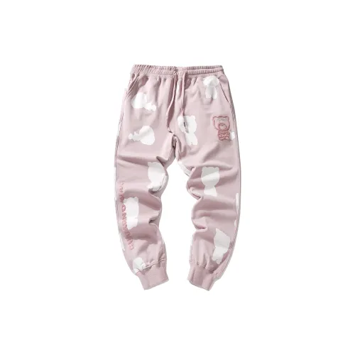 Guuka Knitted Sweatpants Unisex Dark Pink