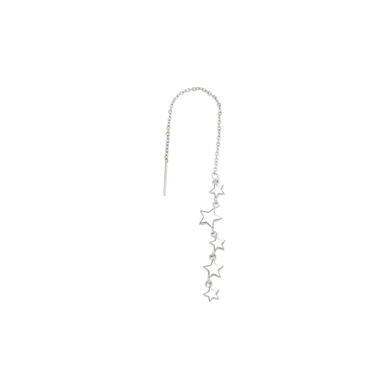 MIDNIGHT MOMENT 925 Sterling Silver Drop Earrings Women's Silver-0