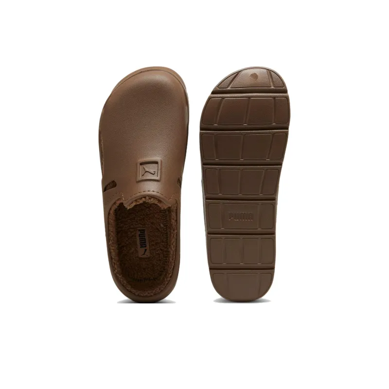PUMA Shibui Mule WTR Quiet Slip Resistant Closed Toe Slippers Unisex Coffee-4