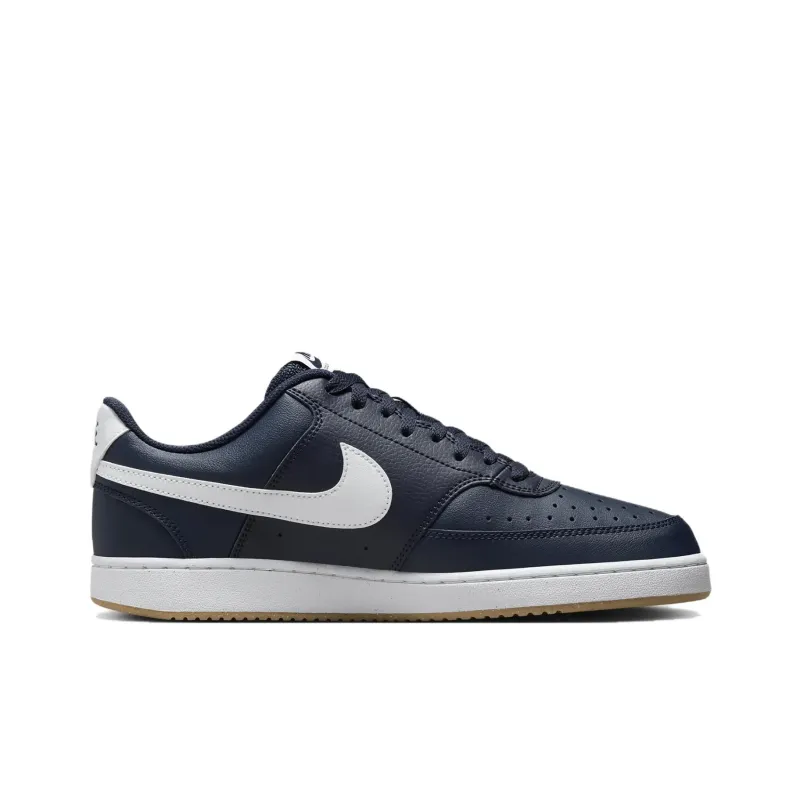 Nike Court Vision Low Anti Slip Wear Resistant Low Top Skateboard Shoes Men's Dark Blue-1