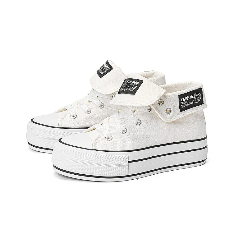 TALKING TOM Anti-Slip And Wear-Resistant Breathable Cushioning Low-Top Canvas Shoes Women's-13