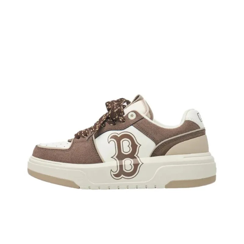 MLB Chunky Liner Slip Resistant Low Top Skateboard Shoes Unisex Brown-0