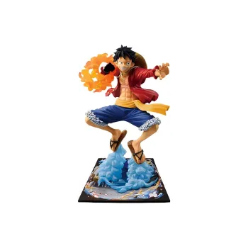 BANPRESTO Monkey D. Luffy Glass Factory One Piece Ichiban Kuji Treasure Cruise Vol. 2 A Reward Bonus Gifts 15cm