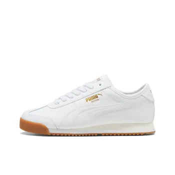 PUMA Roma Anti Slip Wear Resistant Low Top Casual Shoes Men's White
