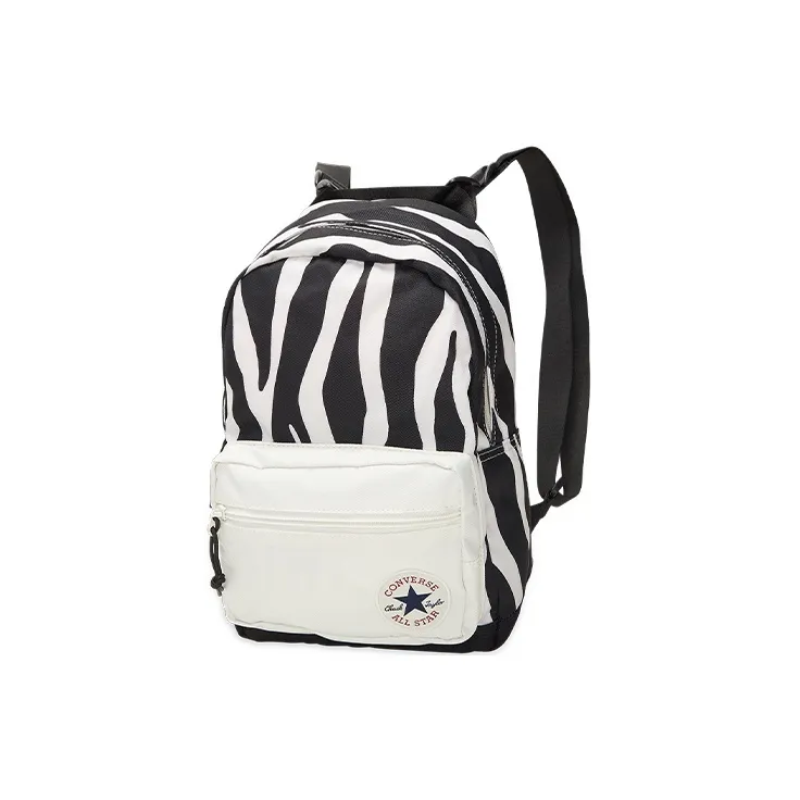 Converse Polyester Backpack Regular Unisex Black White-0