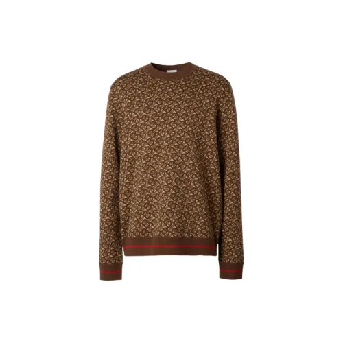 Burberry Sweaters Men Mauve Brown