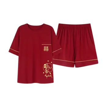 Montagut Pajama Set Summer Women's Red