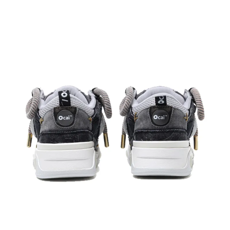 Ocai 001 RETRO Low Top Skateboard Shoes Unisex Blue-3