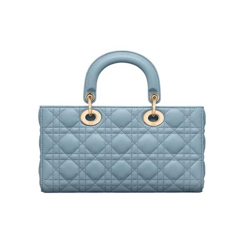 DIOR Lady D JOY Sheepskin Lady Dior Bag Shoulder Bag, Crossbody Bag, Handbag Women's Sky Blue-2