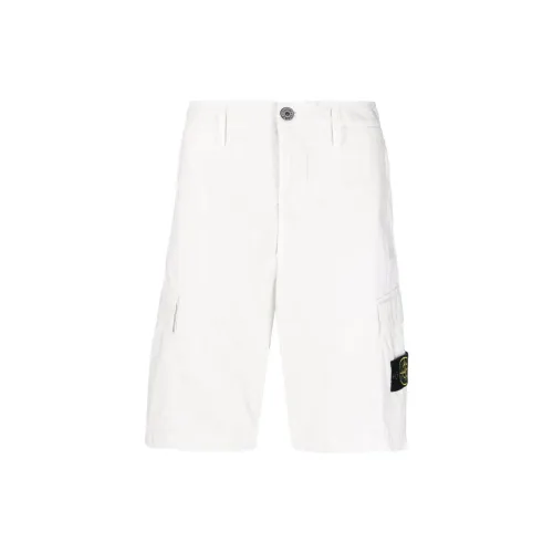 STONE ISLAND Cargo Shorts Men White