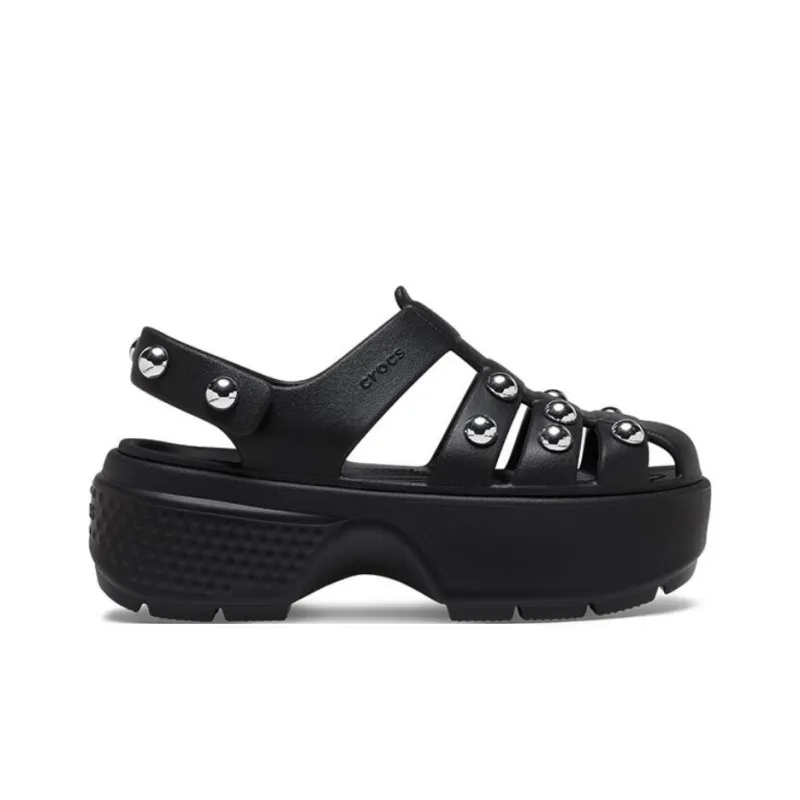 Crocs Roman Sandals 5.5cm Women's Black-1