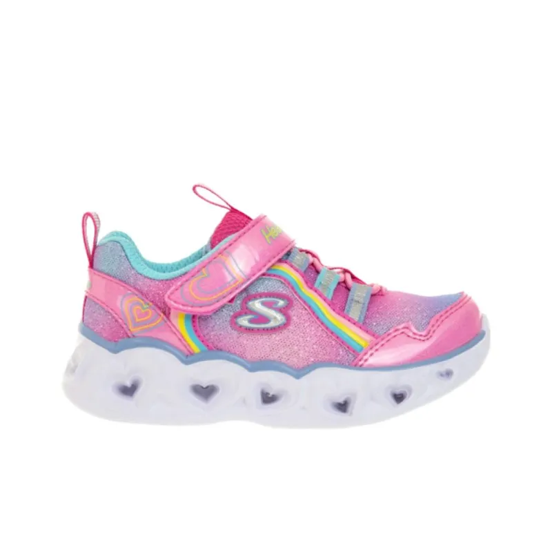 Skechers Heart Lights Slip-Resistant Low-Top Casual Shoes Women's Pink-1