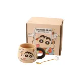 [Gift Box Set]Beige Crayon Shin-Chan Mug (Includes Spoon)
