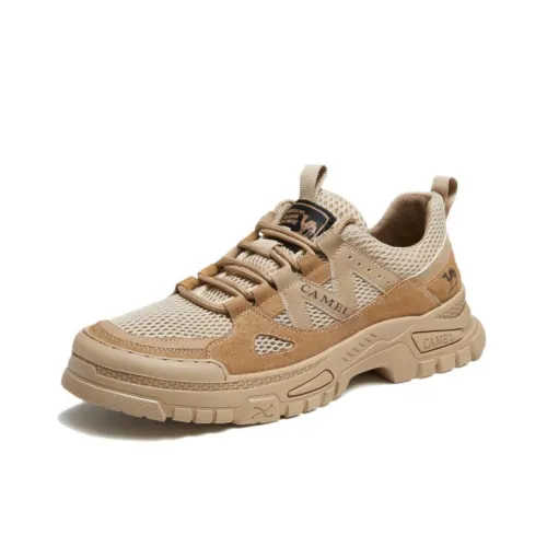 CAMEL Wear-Resistant Low-Top Casual Shoes Men's Yellow
