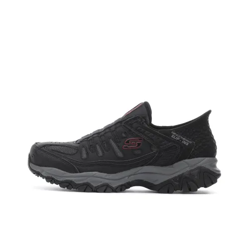 Skechers Slip Ins Non-slip Support Low-Top Casual Running Shoes Men's Black