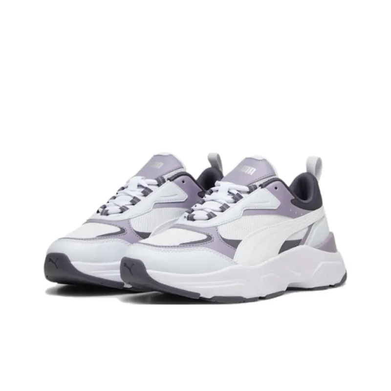 PUMA Cassia Anti Slip Wear Resistant Low Top Casual Shoes Women's White Purple-2