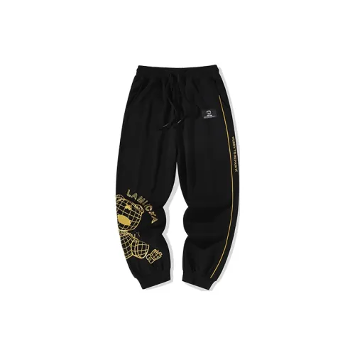 LAMLICKA Knitted Sweatpants Unisex Black