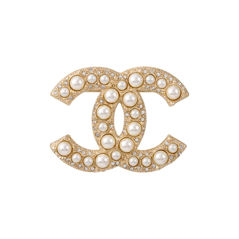 CHANEL 2024 Cc Pearl Brooch-0
