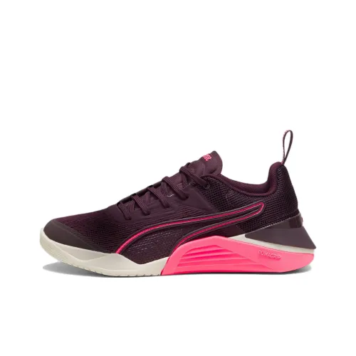 PUMA Fuse Anti Slip Wear Resistant Low Top Training Shoes Women's Red
