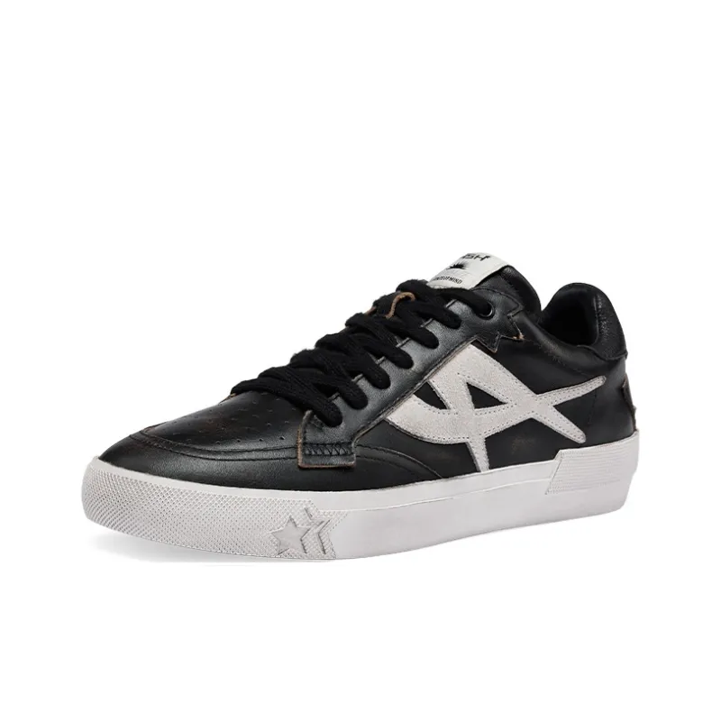 ASH MOONLIGHT Collection Slip Resistant Low Top Skateboard Shoes Unisex Black-1